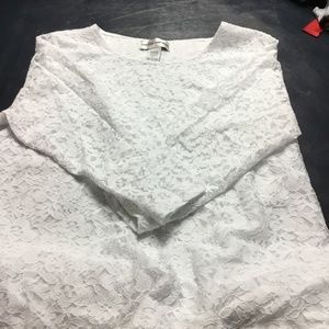 White lace blouse